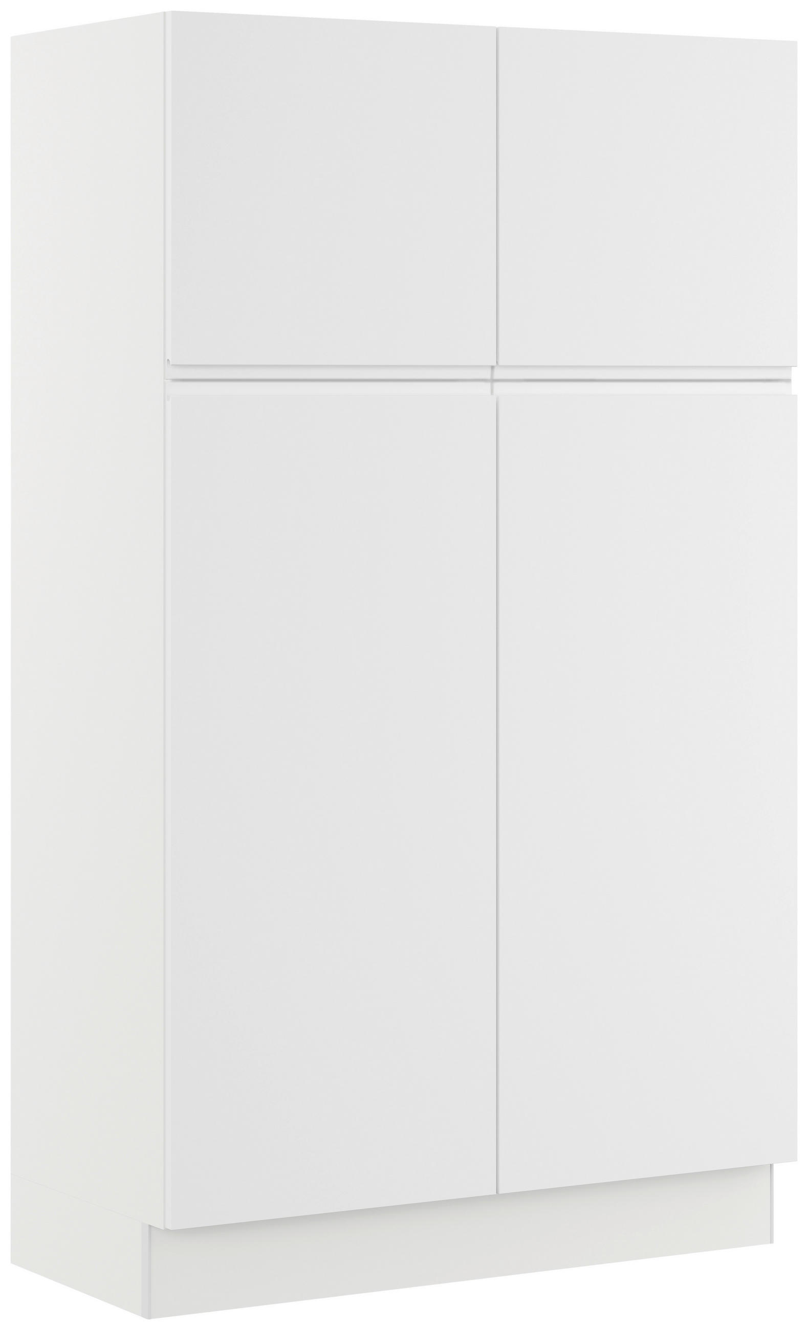 WÄSCHESCHRANK 120/206,2/58 cm Weiss  - Weiss, Basics, Holzwerkstoff (120/206,2/58cm) - Impuls