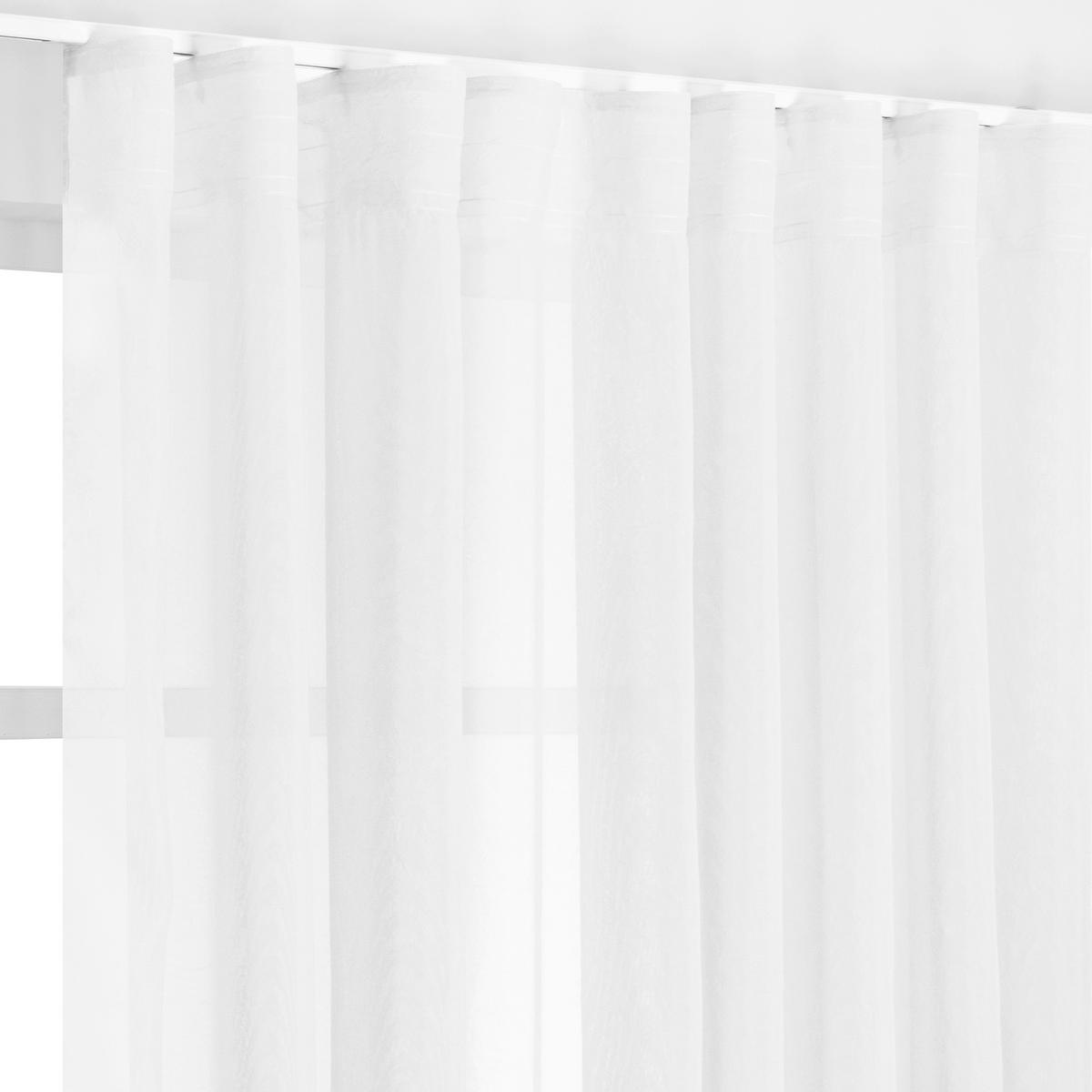 FERTIGVORHANG  transparent   280/280 cm  - Weiß, Basics, Textil (280/280cm)