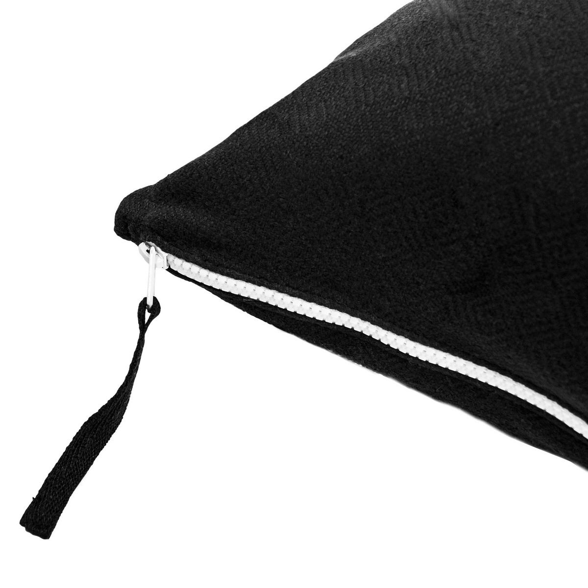 KISSENHÜLLE 50/50 cm  - Schwarz, Basics, Textil (50/50cm) - Zoeppritz