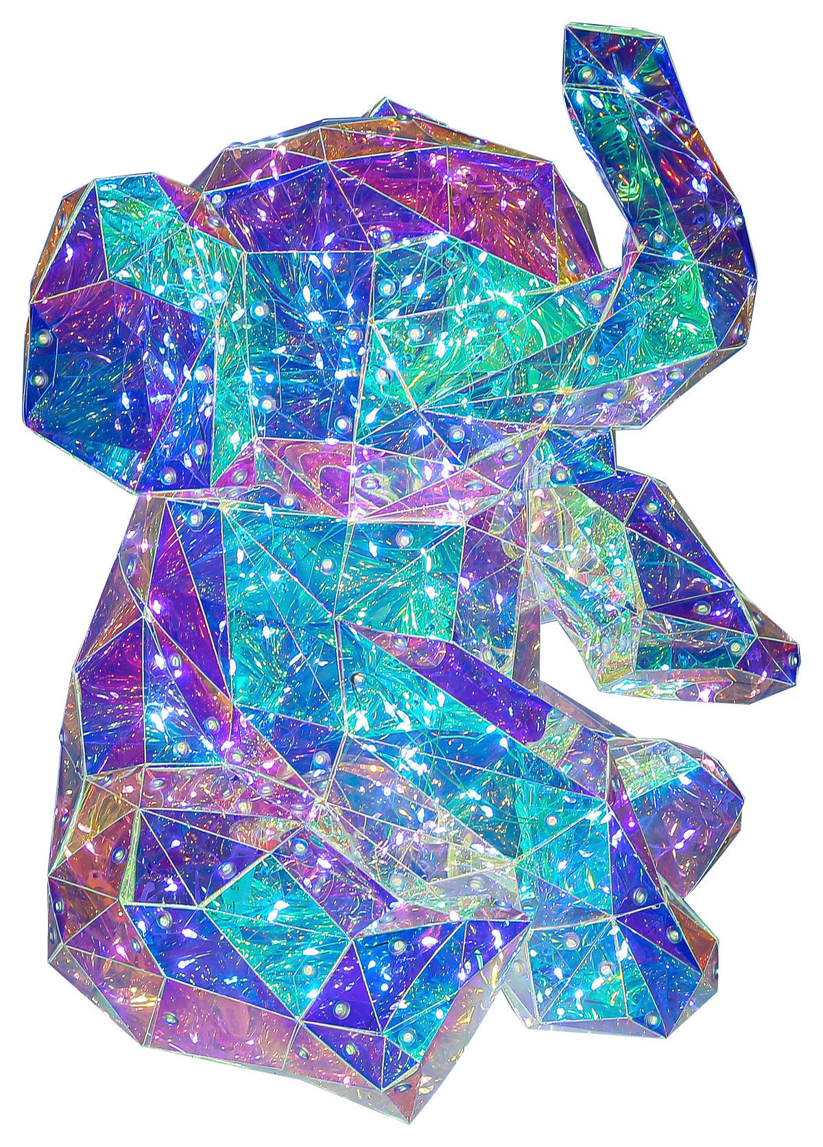 TISCHLEUCHTE 33/31/40 cm   - Transparent/Perlmutt, Trend, Kunststoff (33/31/40cm) - Novel