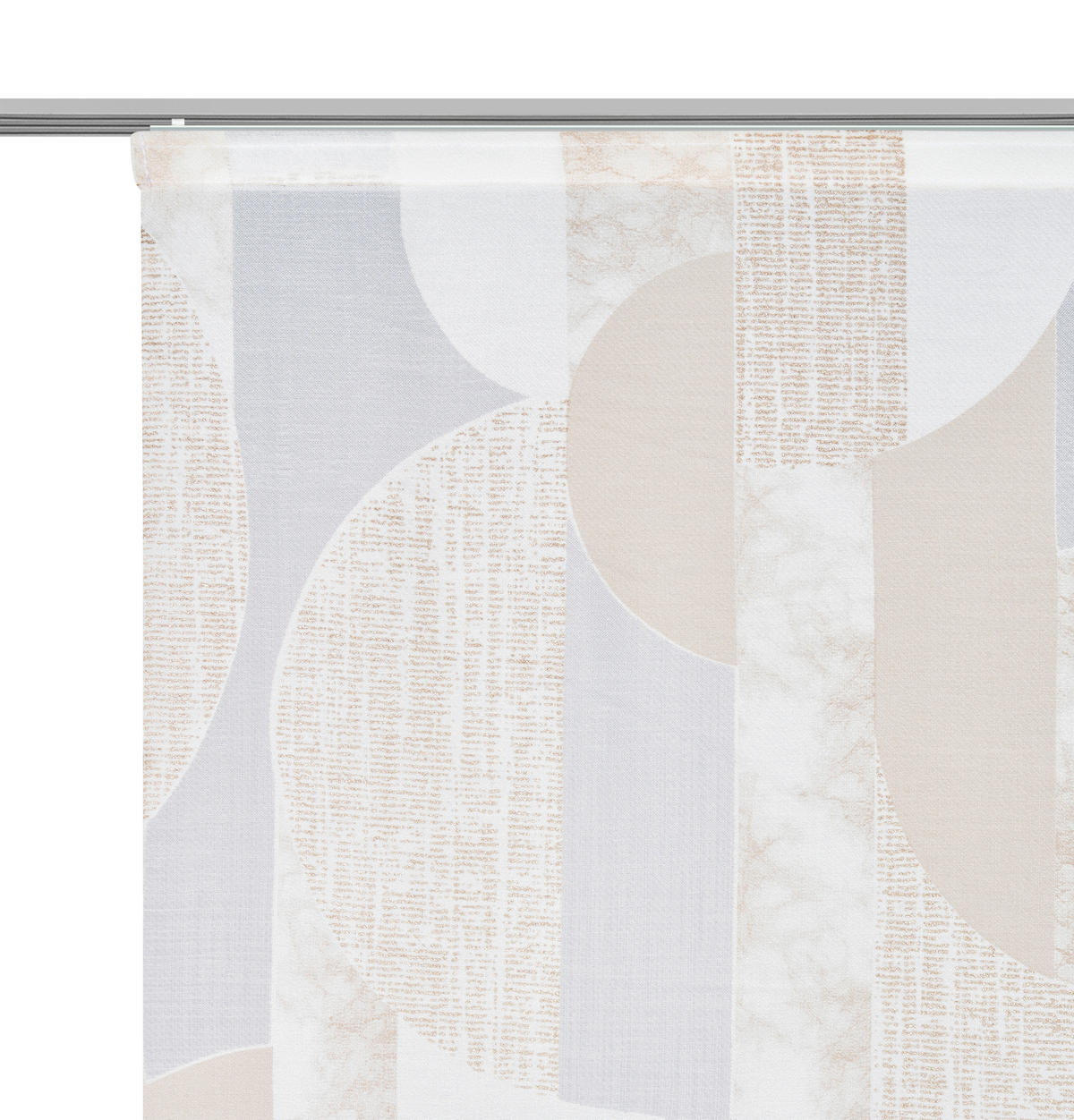 PANEL ZAVESA bela - bela, Osnovno, tekstil (60/260cm) - Novel