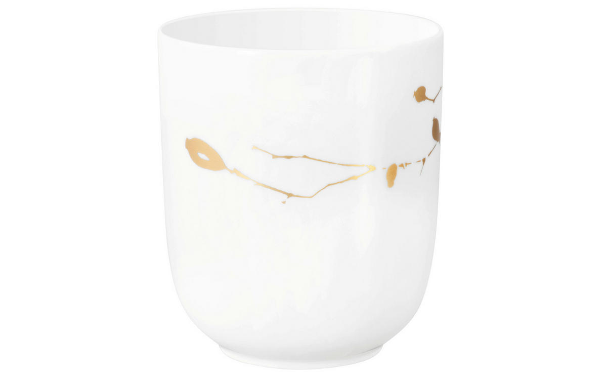 KAFFEMUGG Liberty  - vit/guldfärgad, Basics, keramik (0,4l) - Seltmann Weiden