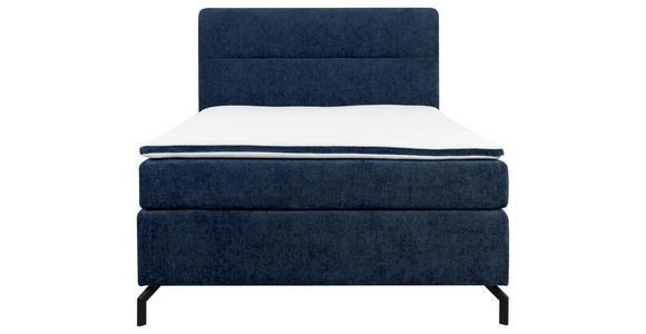 BOXSPRINGBETT 140/200 cm  in Blau  - Blau/Schwarz, Design, Textil/Metall (140/200cm) - Esposa