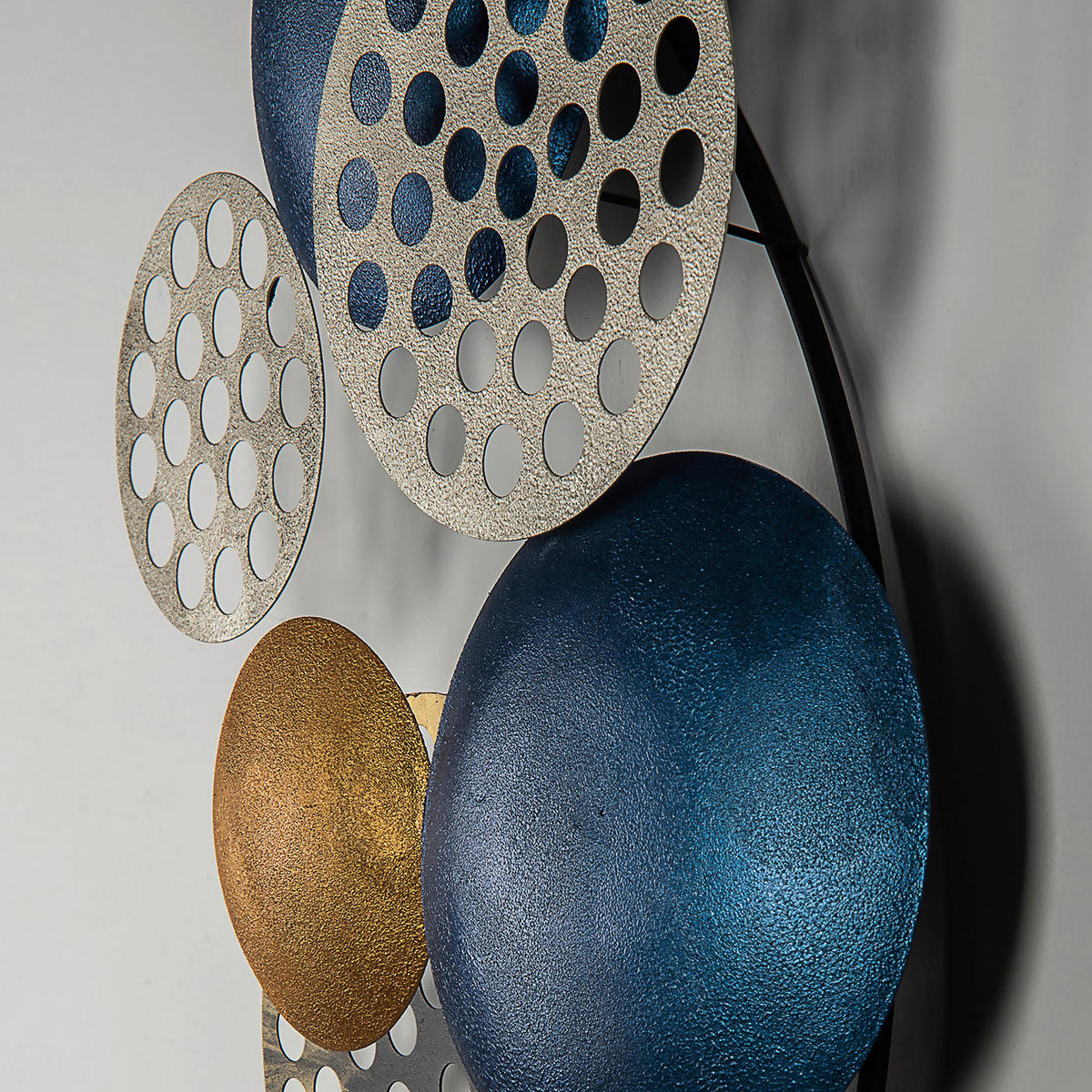METALLBILD  - Multicolor, Basics, Metall (90/42cm)
