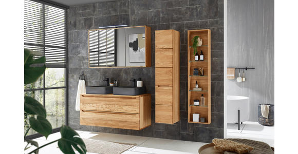 WASCHTISCH-ABDECKPLATTE 120/2/46,2 cm  - Eichefarben, KONVENTIONELL, Holz (120/2/46,2cm) - Linea Natura