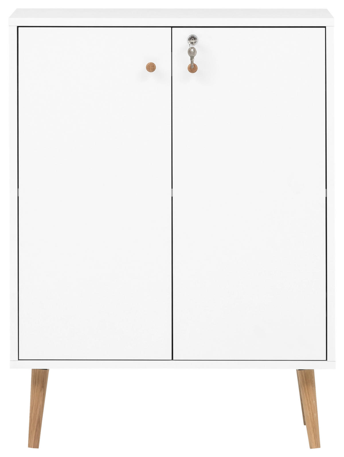 AKTENSCHRANK 65,2/86,5/39 cm  - Weiß, MODERN, Holzwerkstoff (65,2/86,5/39cm)