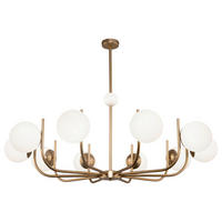 KRONLEUCHTER 116/27,6/116 cm   - Messingfarben, Basics, Glas/Metall (116/27,6/116cm) - MAYTONI