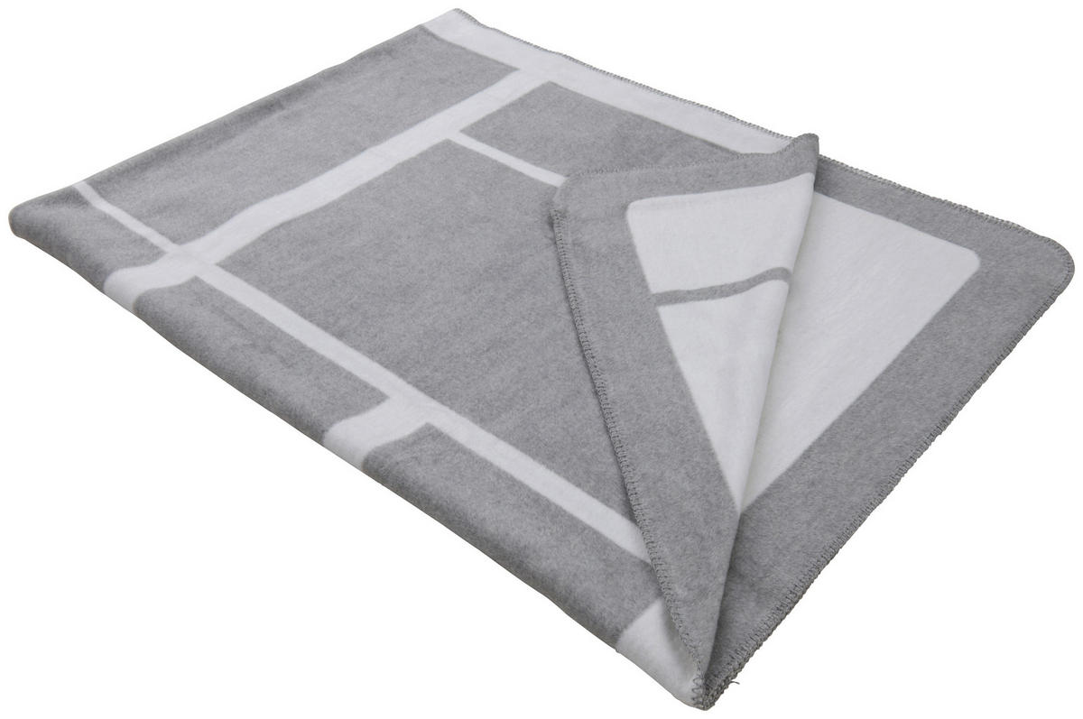 WOHNDECKE 150/200 cm  - Creme/Grau, Basics, Textil (150/200cm) - Dieter Knoll