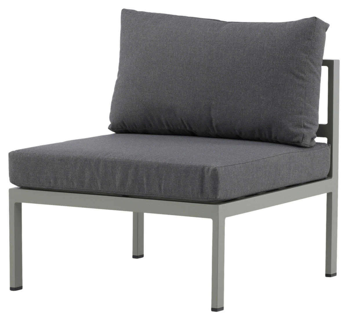 LOUNGESESSEL  - Pastellgrün/Grau, KONVENTIONELL, Metall (70/65/74cm) - Gardenson