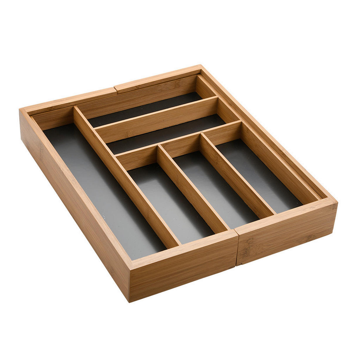 SCHUBLADENEINTEILUNG - Braun, Basics, Holz (35-58/43/6cm) - Homeware Profession.