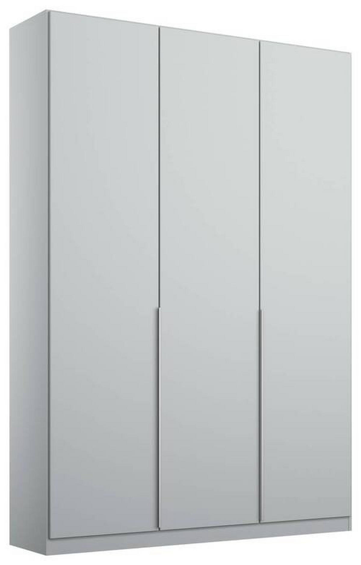 DREHTÜRENSCHRANK in Hellgrau  - Hellgrau/Alufarben, Modern, Holzwerkstoff (136/229/54cm) - Rauch Möbel