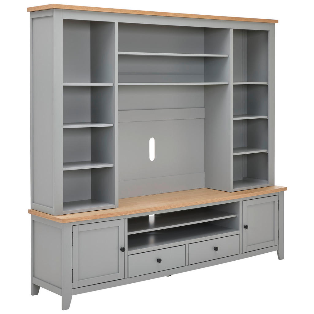 MID.YOU OBÝVACÍ STĚNA, šedá, přírodní barvy