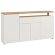 SIDEBOARD  179,5/94/40 cm 1 Schublade(n)  - Weiß/Eiche Artisan, Basics, Holzwerkstoff (179,5/94/40cm) - Carryhome