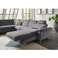 WOHNLANDSCHAFT in Chenille Grau  - Alufarben/Grau, Design, Textil/Metall (265/333/170cm) - Dieter Knoll