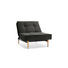 SESSEL Dunkelbraun - Dunkelbraun/Schwarz, Design, Holz/Textil (90/79/115cm) - Innovation