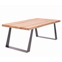 COUCHTISCH in Holz, Metall 110/44/60 cm  - Eichefarben/Schwarz, Natur, Holz/Metall (110/44/60cm)