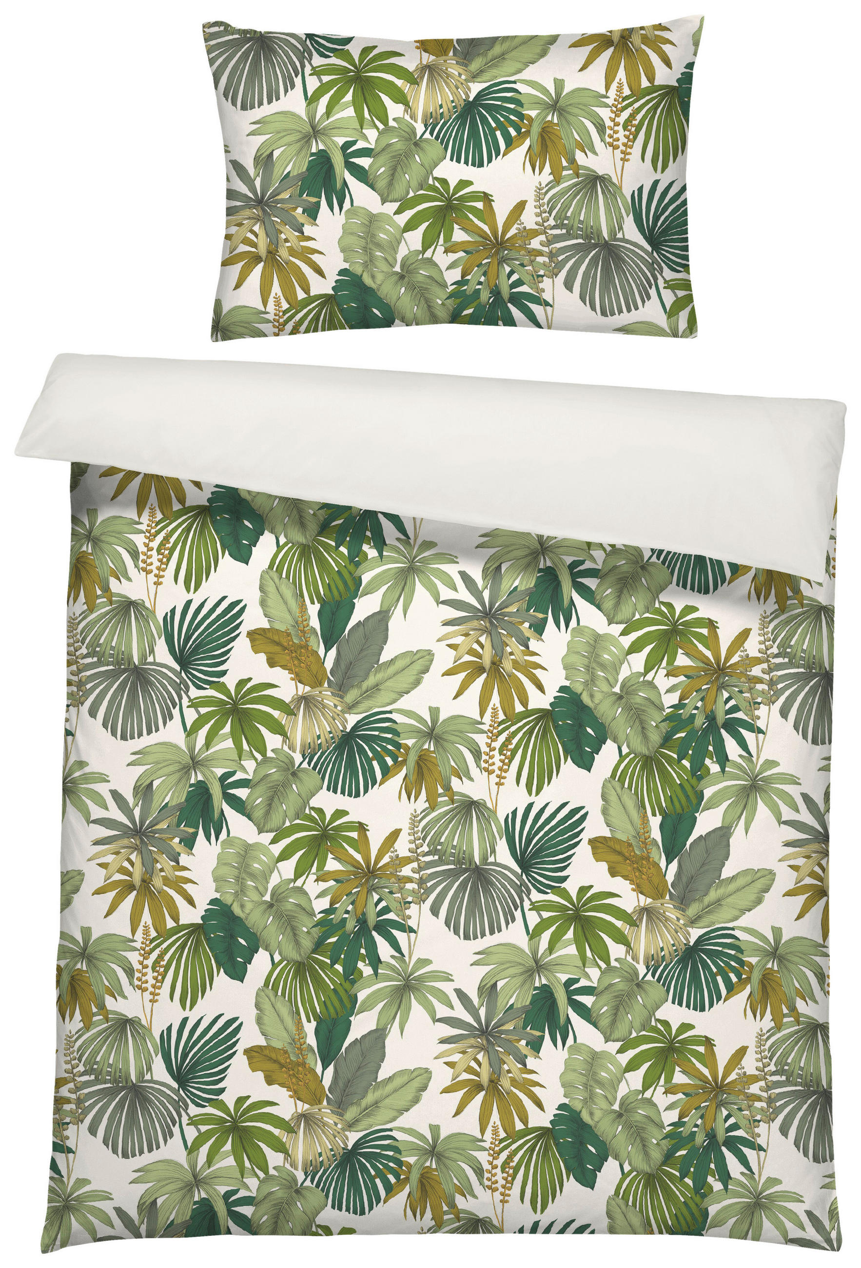 BETTWÄSCHESET Satin 160/210 cm 100 cm/65 cm - Multicolor, Basics, Textil (160/210cm) - Ambiente