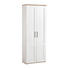 GARDEROBENSCHRANK Weiß - Eichefarben/Silberfarben, Design, Holzwerkstoff/Kunststoff (76/200/38cm) - Xora GARDEROBENSCHRANK Weiß - Eichefarben/Silberfarben, Design, Holzwerkstoff/Kunststoff (76/200/38cm) - Xora