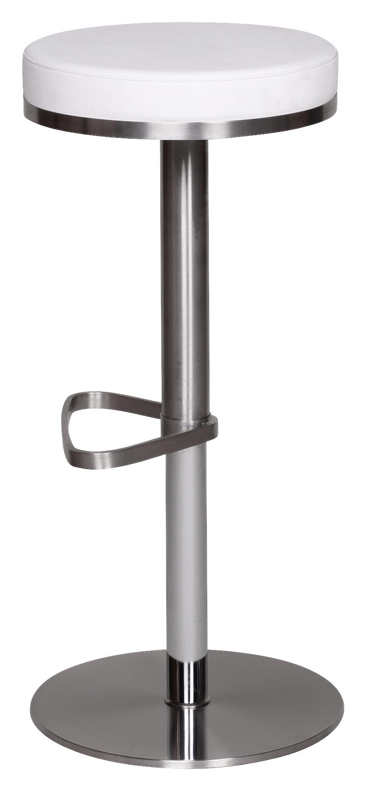 BARPALL i vit  - vit/silver, Modern, metall/textil (38/57/38cm) - MID.YOU