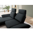ECKSOFA  in Flachgewebe Anthrazit  155/234 cm  - Anthrazit/Schwarz, Design, Textil/Metall (155/234cm) - Dieter Knoll