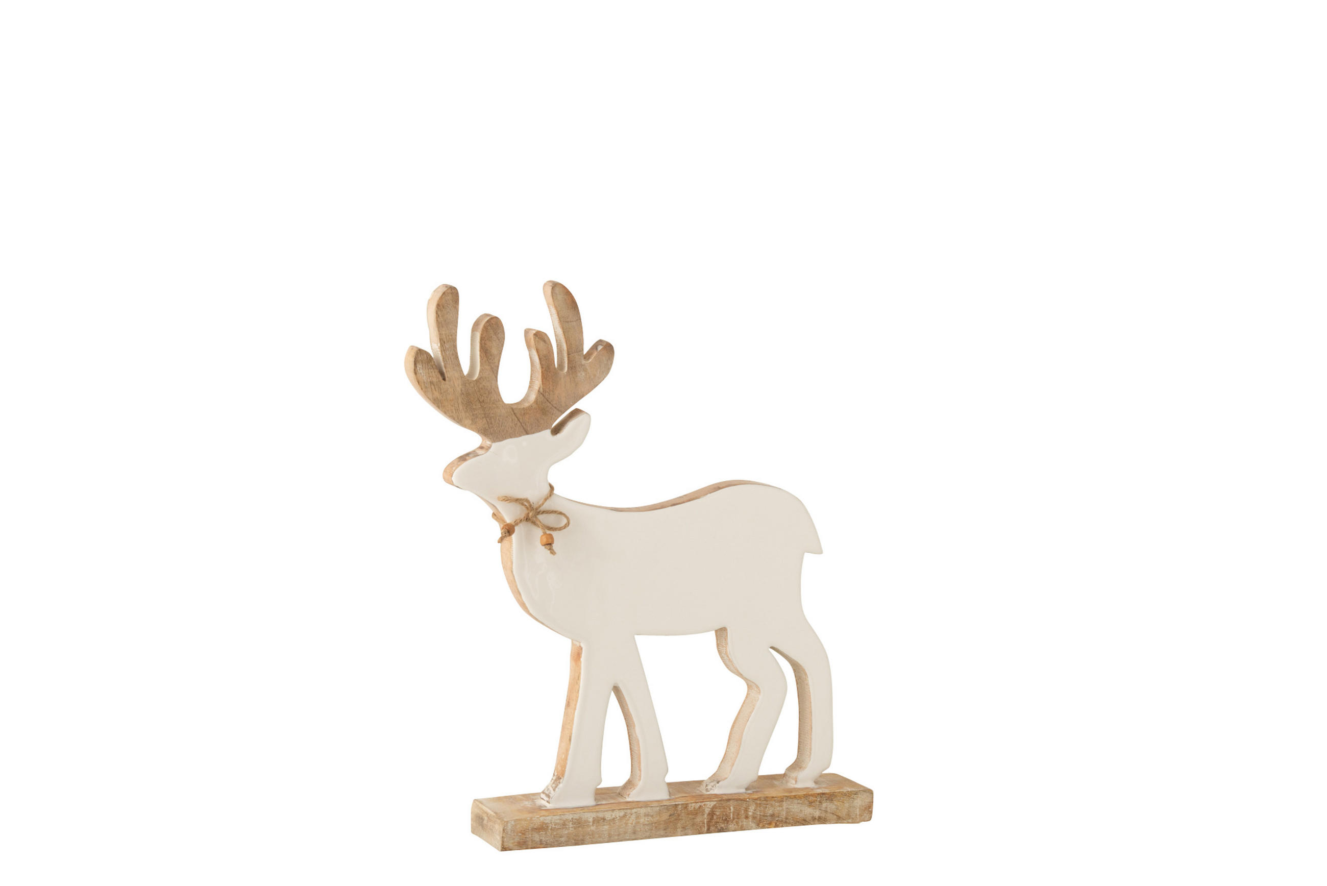 DEKORENTIER - Weiß/Naturfarben, Basics, Holz (6/31/41,5cm) - X-Mas