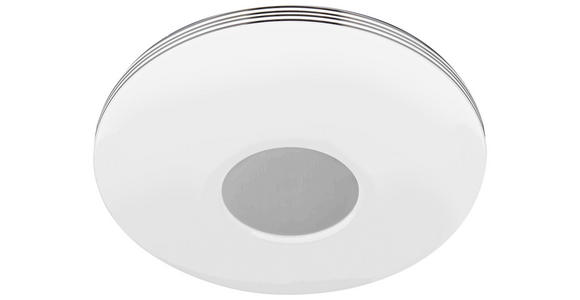 LED-DECKENLEUCHTE 34/10 cm   - Chromfarben/Weiß, Basics, Kunststoff/Metall (34/10cm) - Novel