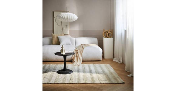 HANDWEBTEPPICH 80/150 cm Nordic Stripes  - Creme, Natur, Textil (80/150cm) - Linea Natura