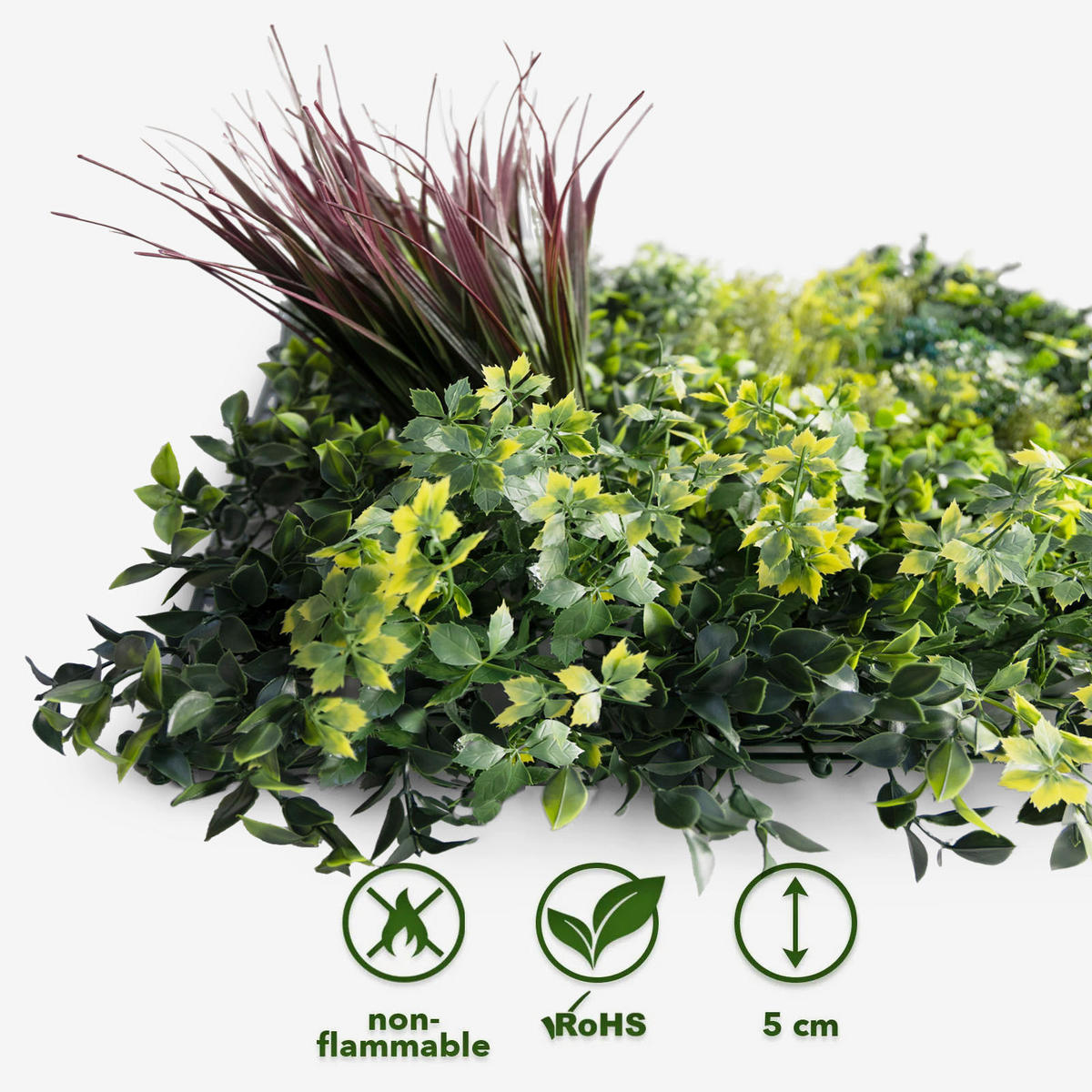 Wandverkleidung Pflanzenwand   - Trend (50/50cm) - Floordirekt
