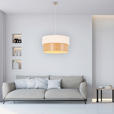 HÄNGELEUCHTE 45/120 cm  - Creme, MODERN, Holz/Kunststoff (45/120cm) - Novel