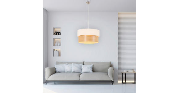 HÄNGELEUCHTE 45/120 cm  - Creme, MODERN, Holz/Kunststoff (45/120cm) - Novel