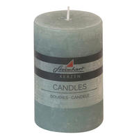 STUMPENKERZE 6,8/10,0 cm  - Blau, Basics, Naturmaterialien (6,8/10,0cm)