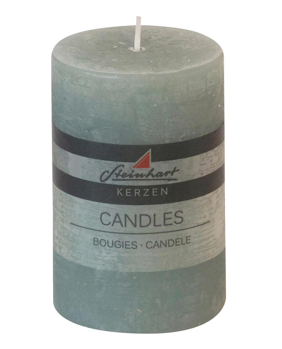 STUMPENKERZE 6,8/10,0 cm  - Blau, Basics, Naturmaterialien (6,8/10,0cm)