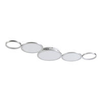 LED-TAKLAMPA 107/51/6 cm  - aluminiumfärg, Design, metall/plast (107/51/6cm) - Novel