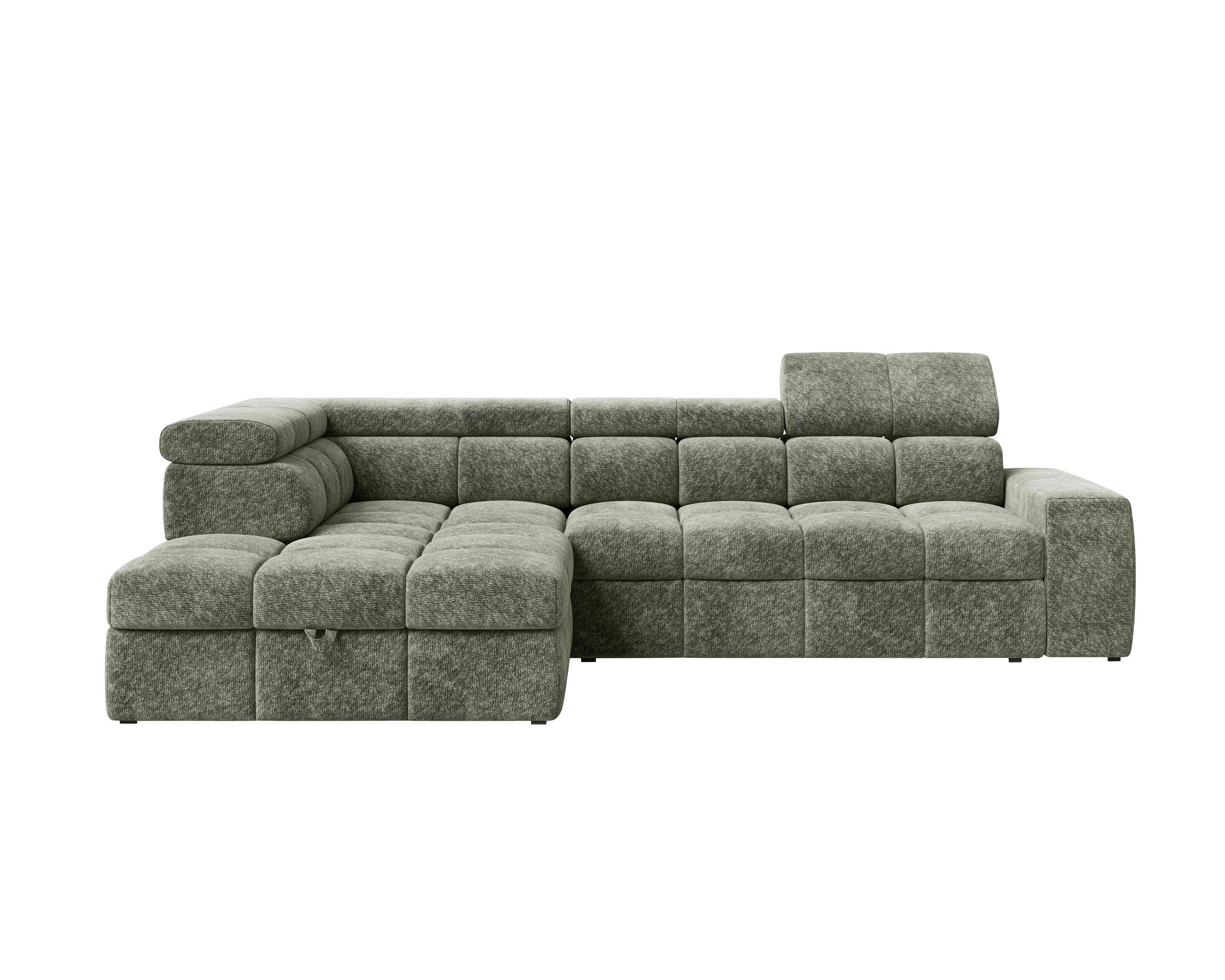 Milino Ecksofa Dunkelgrün 292x204 cm