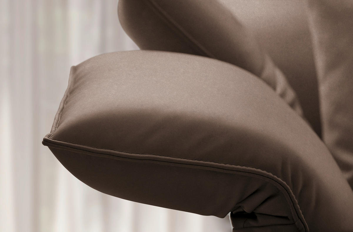 ECKSOFA  in Echtleder Dunkelbraun  230/290 cm  - Anthrazit/Dunkelbraun, Design, Leder/Metall (230/290cm) - Johann Jakob