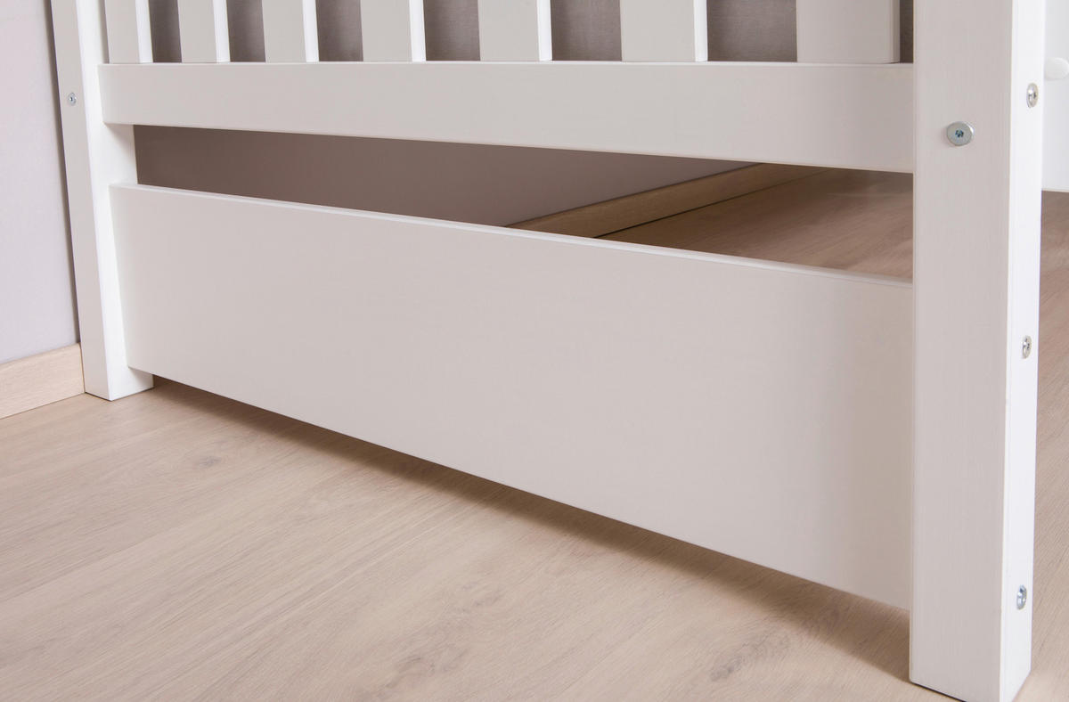 ETAGENBETT - Weiß, MODERN, Holz (90/200cm) - MID.YOU