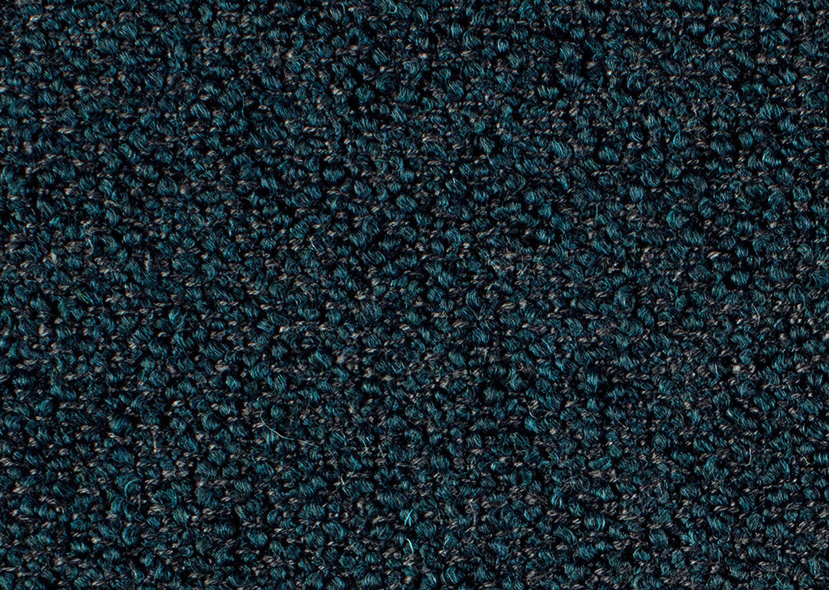 ECKSOFA in Flachgewebe, Struktur Dunkelblau  - Anthrazit/Dunkelblau, Design, Textil/Metall (254/230cm) - Johann Jakob