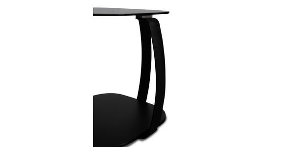 COUCHTISCH Sicherheitsglas 45/45/50 cm quadratisch Schwarz  - Schwarz, Design, Glas/Metall (45/45/50cm) - Xora