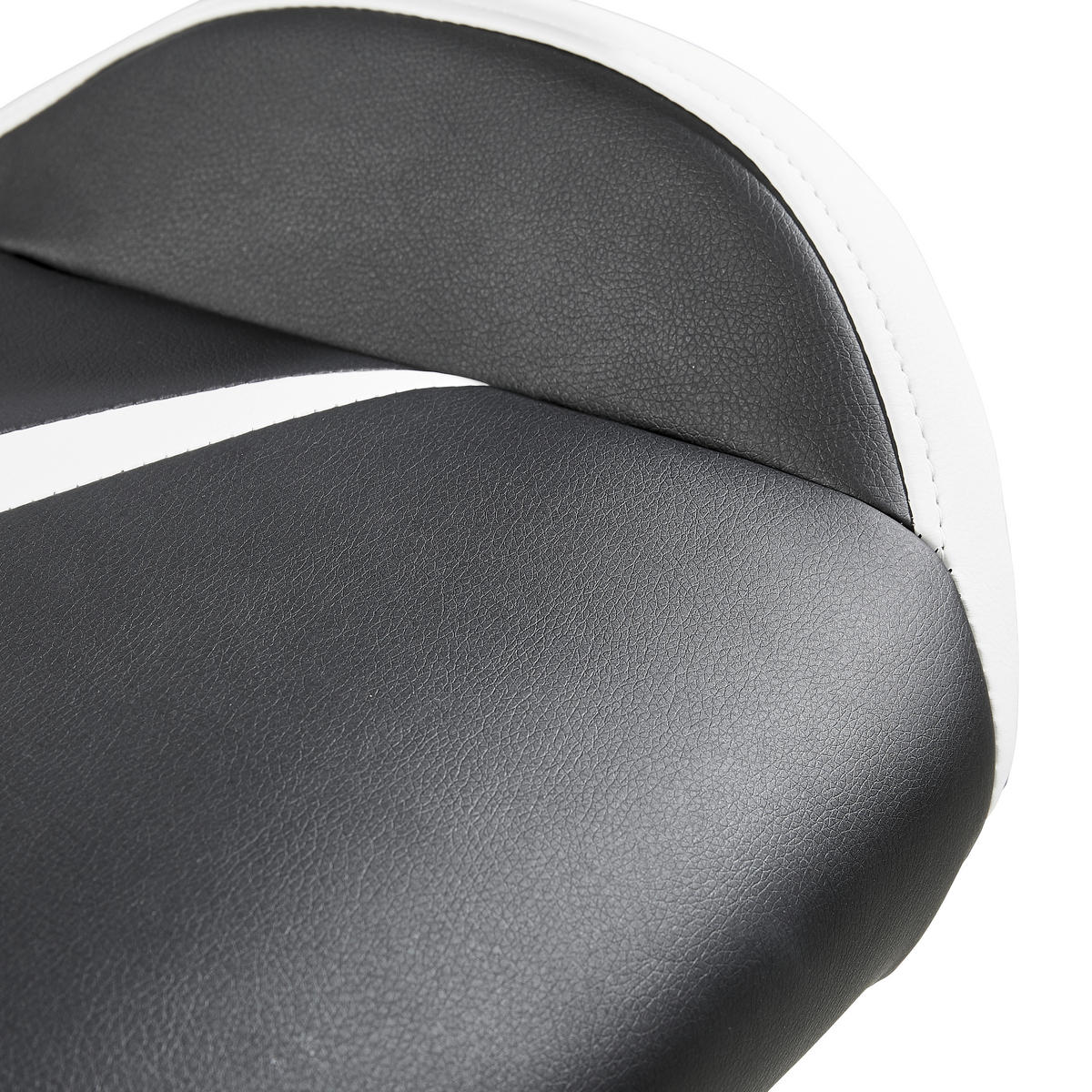GAMINGSTUHL Schwarz, Weiß Metall, Kunststoff, Textil   - Schwarz/Weiß, Design, Kunststoff/Textil (68/124-134/59cm) - Hom`in