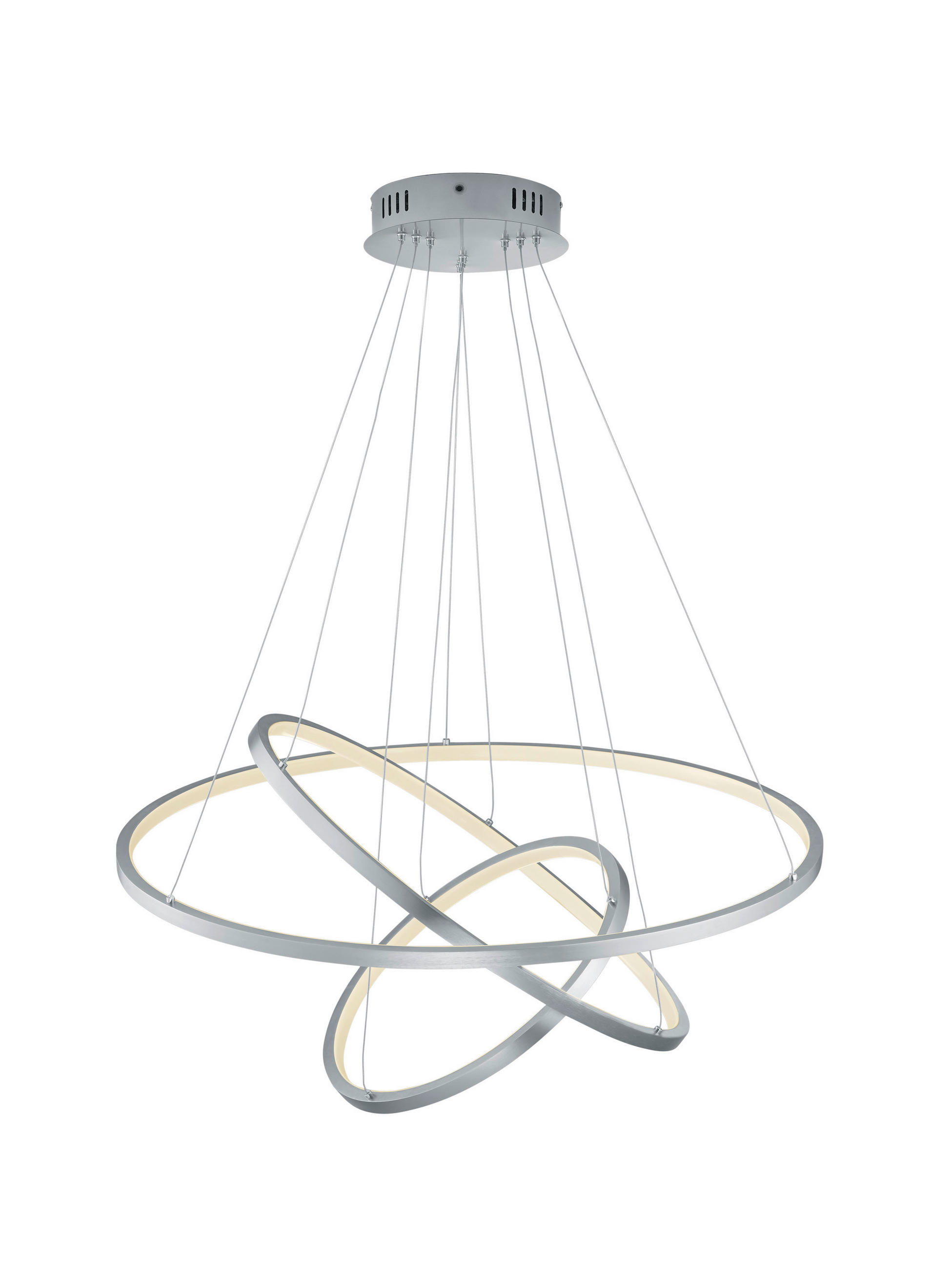LED-HÄNGELEUCHTE  - Nickelfarben, Basics, Metall (80/150cm) - Trio Leuchten