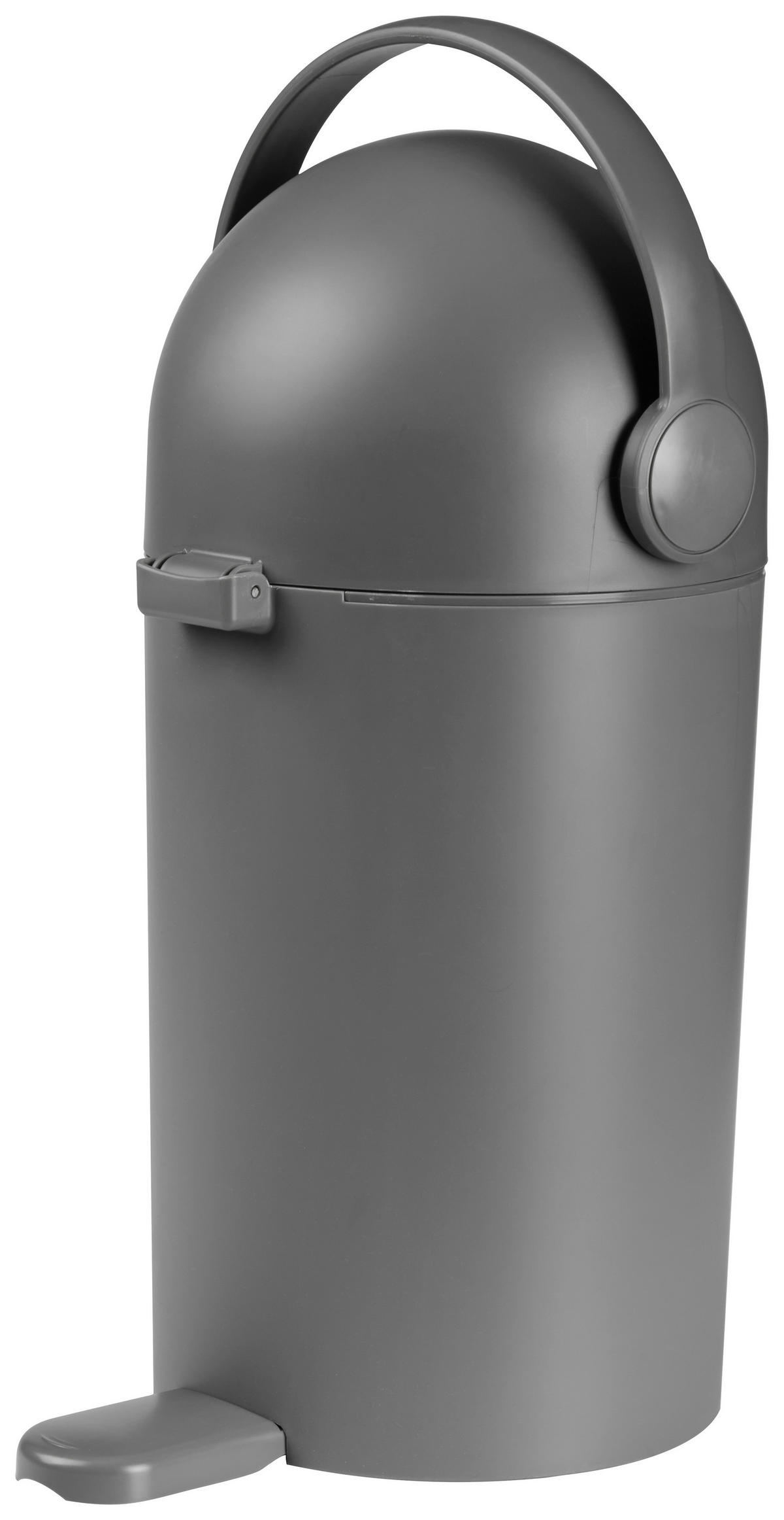 KOŠ ZA PELENE   - tamno siva, Basics, plastika (26/55cm) - My Baby Lou