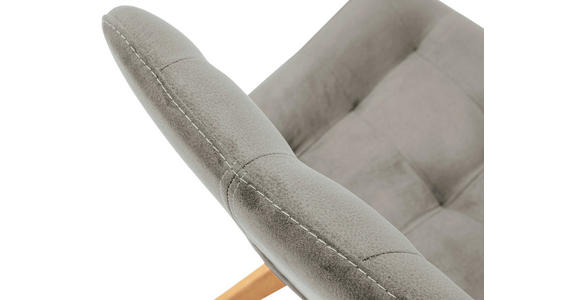 STUHL Flachgewebe Hellgrau - Hellgrau, KONVENTIONELL, Holz/Textil (56/84/63cm) - Carryhome
