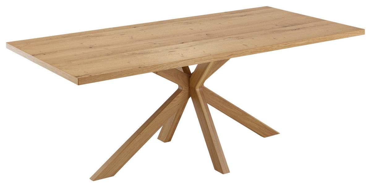 ESSTISCH Eichefarben rechteckig  in verschiedenen Größen erhältlich, Variantenauswahl  - Eichefarben, Design, Holz (200/100/76cm) - Valdera