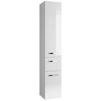 VISOKA OMARA 30/168/33 cm  - barve kroma/bela, Moderno, kovina/steklo (30/168/33cm) - Sadena