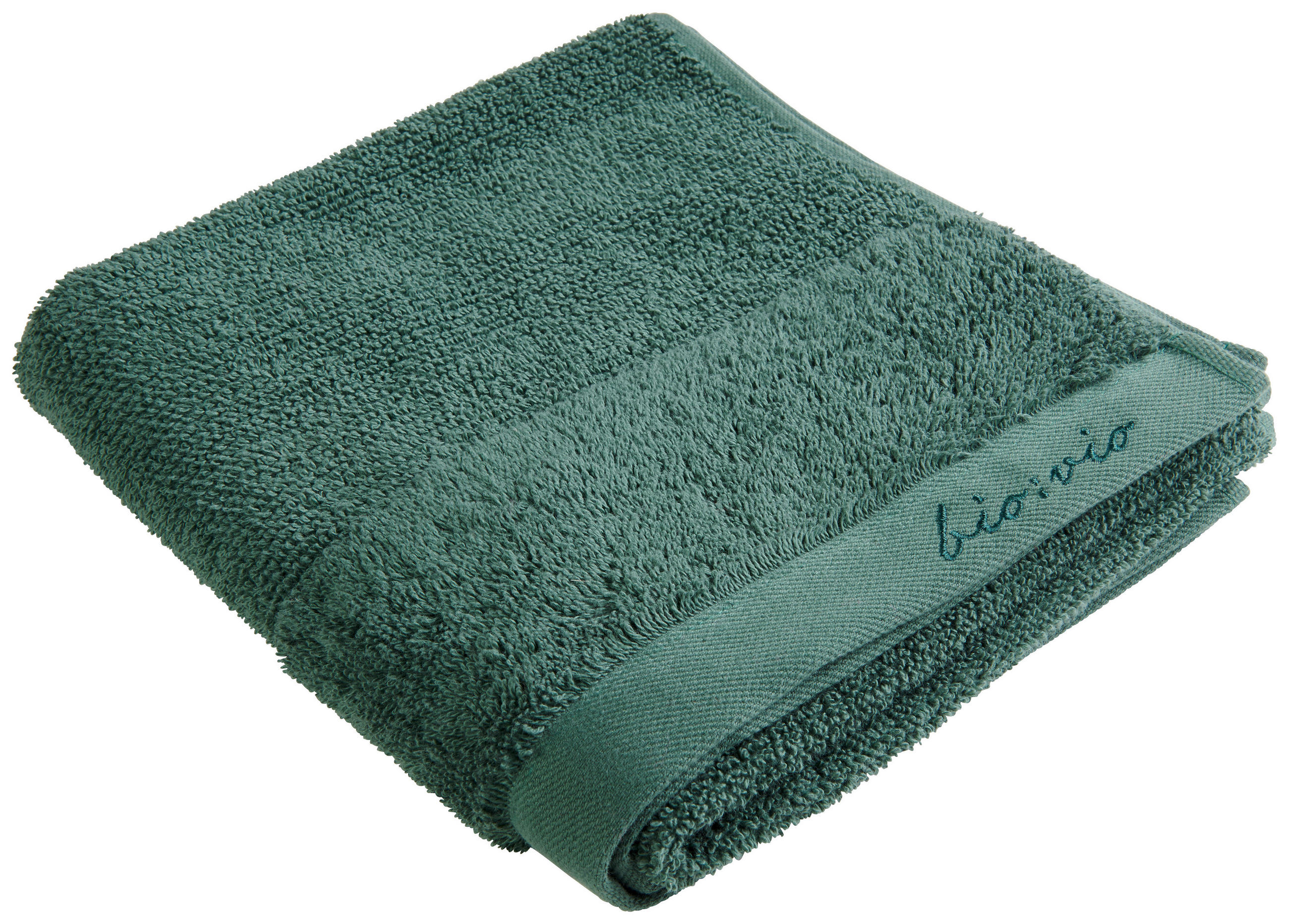 RUČNÍK, 50/100 cm, tmavě zelená - tmavě zelená, Natur, textil (50/100cm) - Bio:Vio