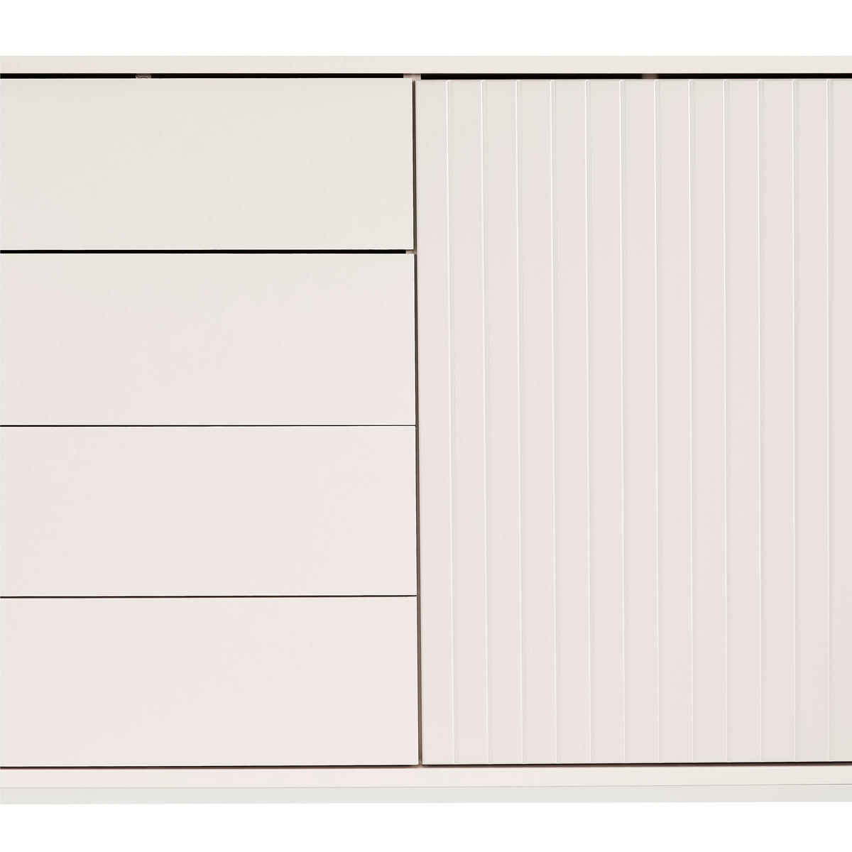 SIDEBOARD  in 153,6/83/38 cm  - Kaschmir, KONVENTIONELL, Glas/Holzwerkstoff (153,6/83/38cm) - Voleo