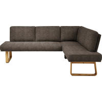 ECKBANK 240/174 cm  in Braun, Eichefarben  - Eichefarben/Braun, Design, Holz/Textil (240/174cm) - Dieter Knoll
