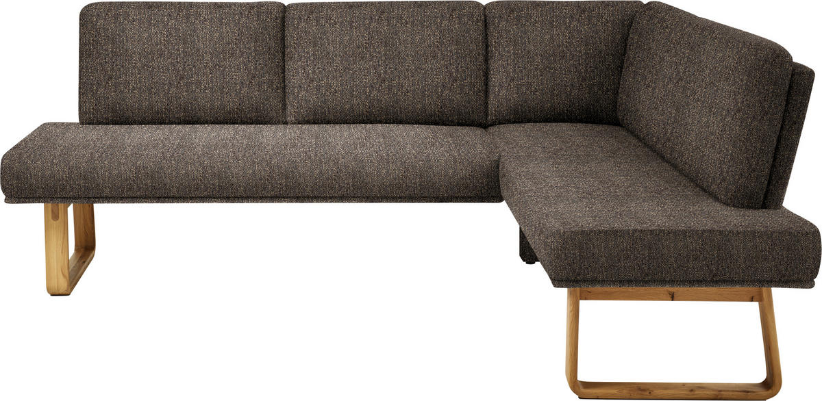 ECKBANK 240/174 cm  in Braun, Eichefarben  - Eichefarben/Braun, Design, Holz/Textil (240/174cm) - Dieter Knoll