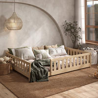 BODENBETT. 140/200 cm  in Naturfarben  - Naturfarben, MODERN, Holz/Holzwerkstoff (140/200cm) - P & B