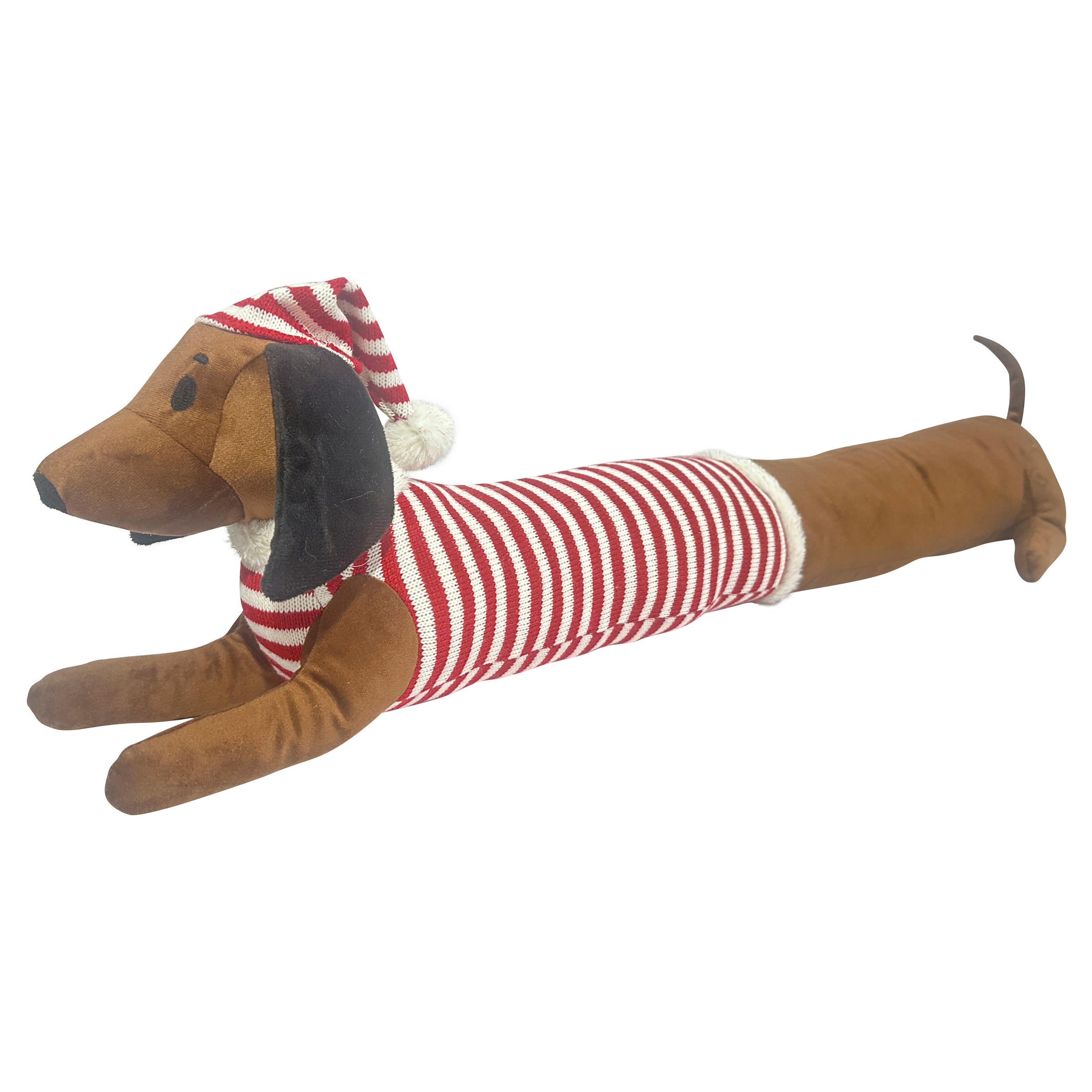 TÜRSTOPPER Textil, Stein  - Hellbraun/Dunkelgrau, LIFESTYLE, Stein/Textil (86/19/22cm) - X-Mas